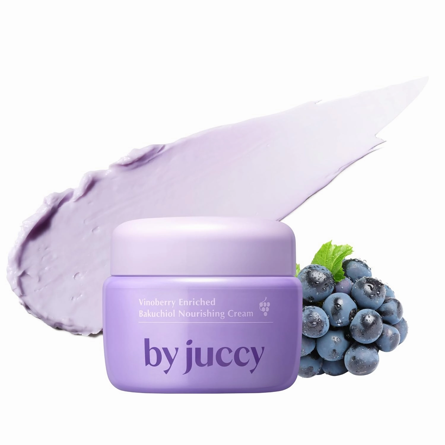 By Juccy Vinoberry Enriched Bakuchiol Nourishing CreamㅣAnti Aging Night Cream | Natural Retinol AlternativeㅣBakuchiol, Viniferatrol, Panthenol | Korean Moisturizer, Korean Skincare 1.85 Fl.oz