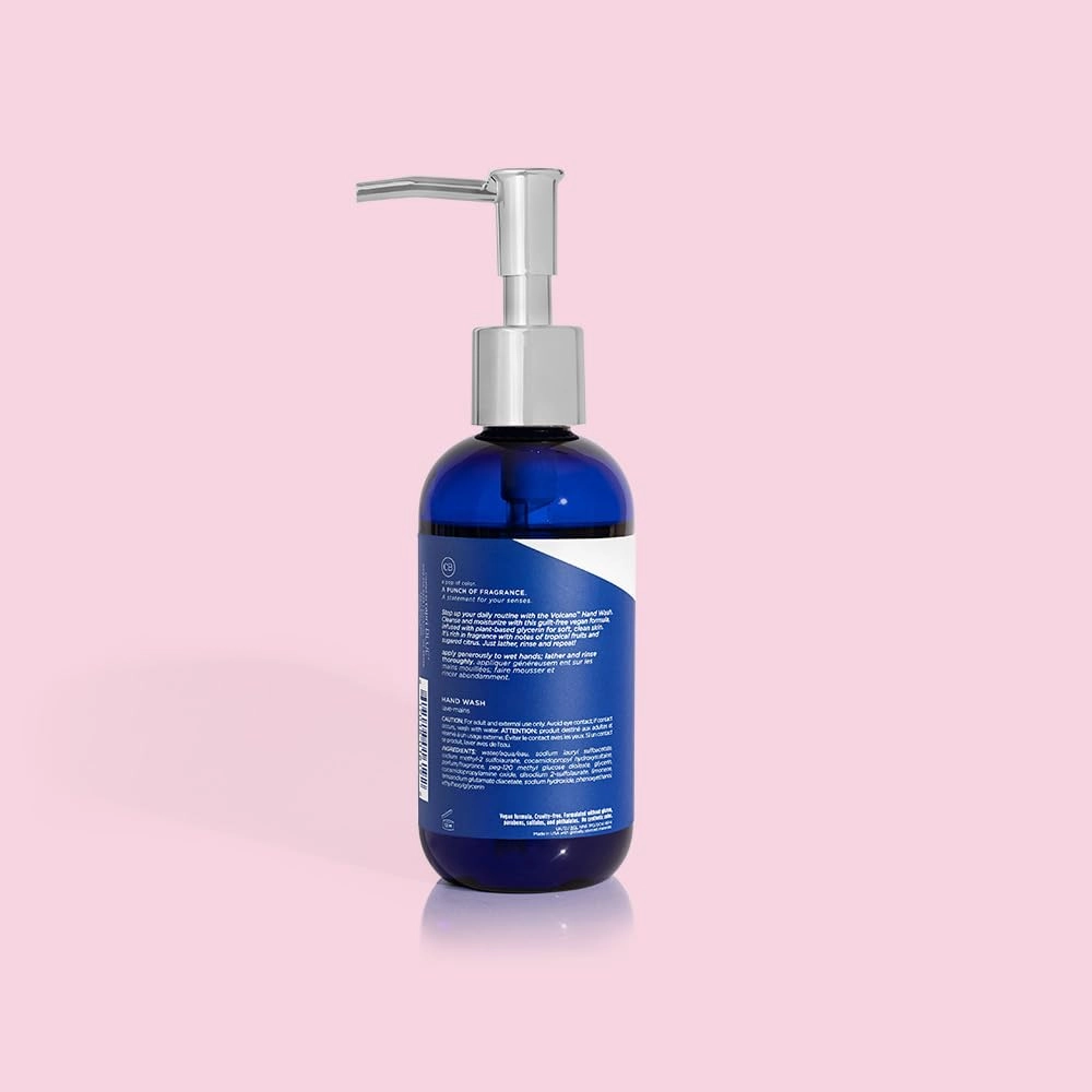 Capri Blue Hand Wash Soap - Liquid Luxury Hand Soap - Tropical & Fruity Scented Moisturizing Wash - Refillable Glass Pump Bottle - No Added Gluten, Parabens, or Sulfates (Volcano, 7.75 fl oz)