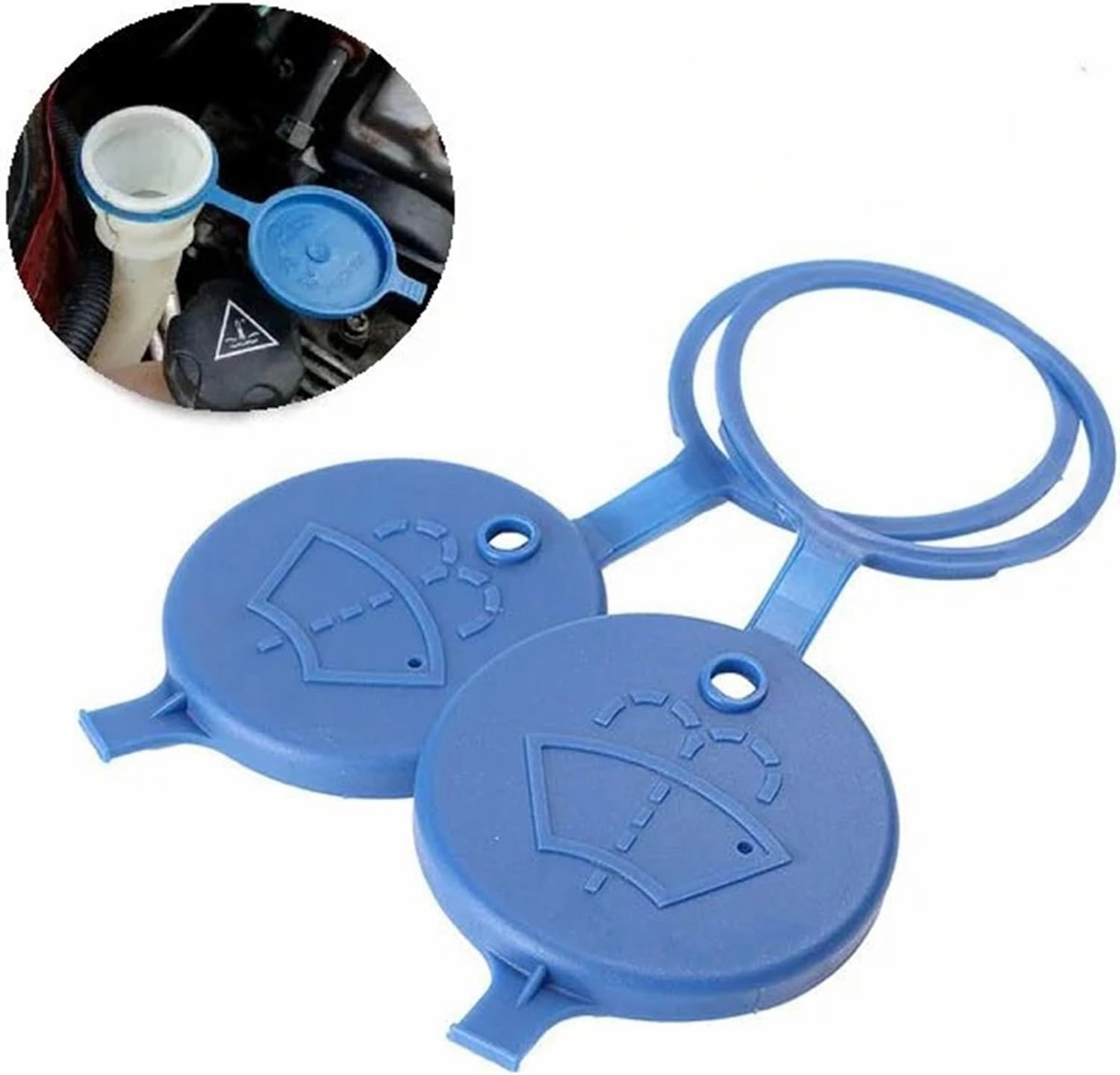 Car Washer Bottle Cap Compatible with C&itroen for Xsara for Xantia Car Windshield Wiper Washer Fluid Reservoir Cap Windshield Wiper Nozzle Cap Car Accessories(1pcs)