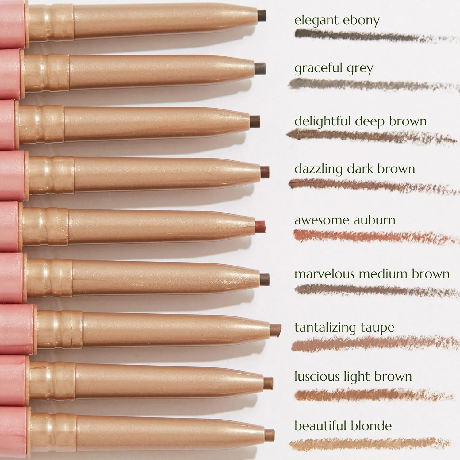 Chella Eyebrow Pencil - Vegan, Gluten Free, Cruelty Free, Paraben Free, Long Wearing, Smooth Consistency (Dazzling Dark Brown)