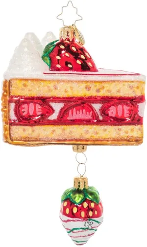 Christopher Radko Hand-Crafted European Glass Christmas Tree Decoration Candy & Sweets Ornament, Divine Dessert