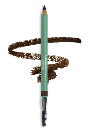 Coffee Eyebrow Pencil - Powder & Wax Eyebrow Definer, Long-Lasting, Smudge-Proof, Cruelty-Free Formula for Naturally Defined Eyebrows (Dark Brown)