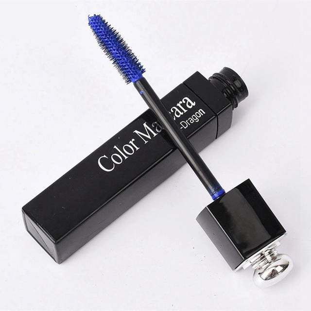 Color Mascara Waterproof Fast Dry Eyelashes Curling Lengthening Makeup Eye Lashes Blue Green Red Purple Black White Ink Mascara