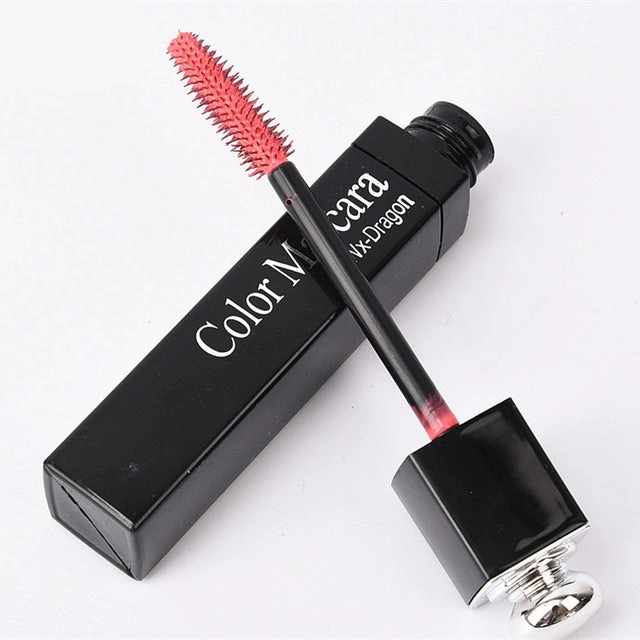 Color Mascara Waterproof Fast Dry Eyelashes Curling Lengthening Makeup Eye Lashes Blue Green Red Purple Black White Ink Mascara