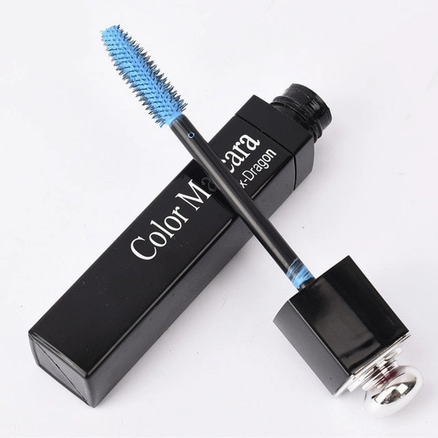 Color Mascara Waterproof Fast Dry Eyelashes Curling Lengthening Makeup Eye Lashes Blue Green Red Purple Black White Ink Mascara