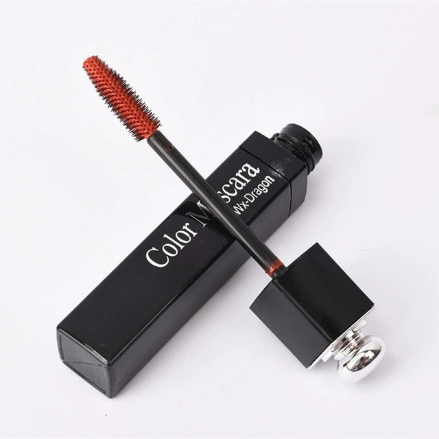 Color Mascara Waterproof Fast Dry Eyelashes Curling Lengthening Makeup Eye Lashes Blue Green Red Purple Black White Ink Mascara