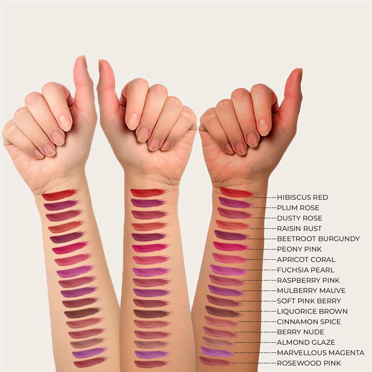 Combo Pack of 2: Herb-enriched Matte Liquid Lipstick - Plum Rose