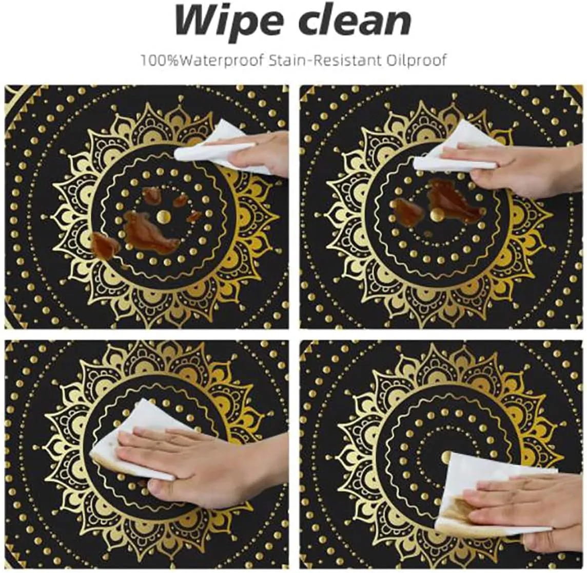 Coral Cream Tablecloth Overlay for Round Tables Breakfast Fast Food Dessert Donuts Art Elastic Edge Waterproof Table Cover Table Cloth for Round Table Food Decor Fits up 45"-50" Diameter Tables