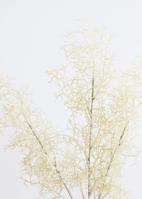 Coral Fern Spray in Cream White 29"