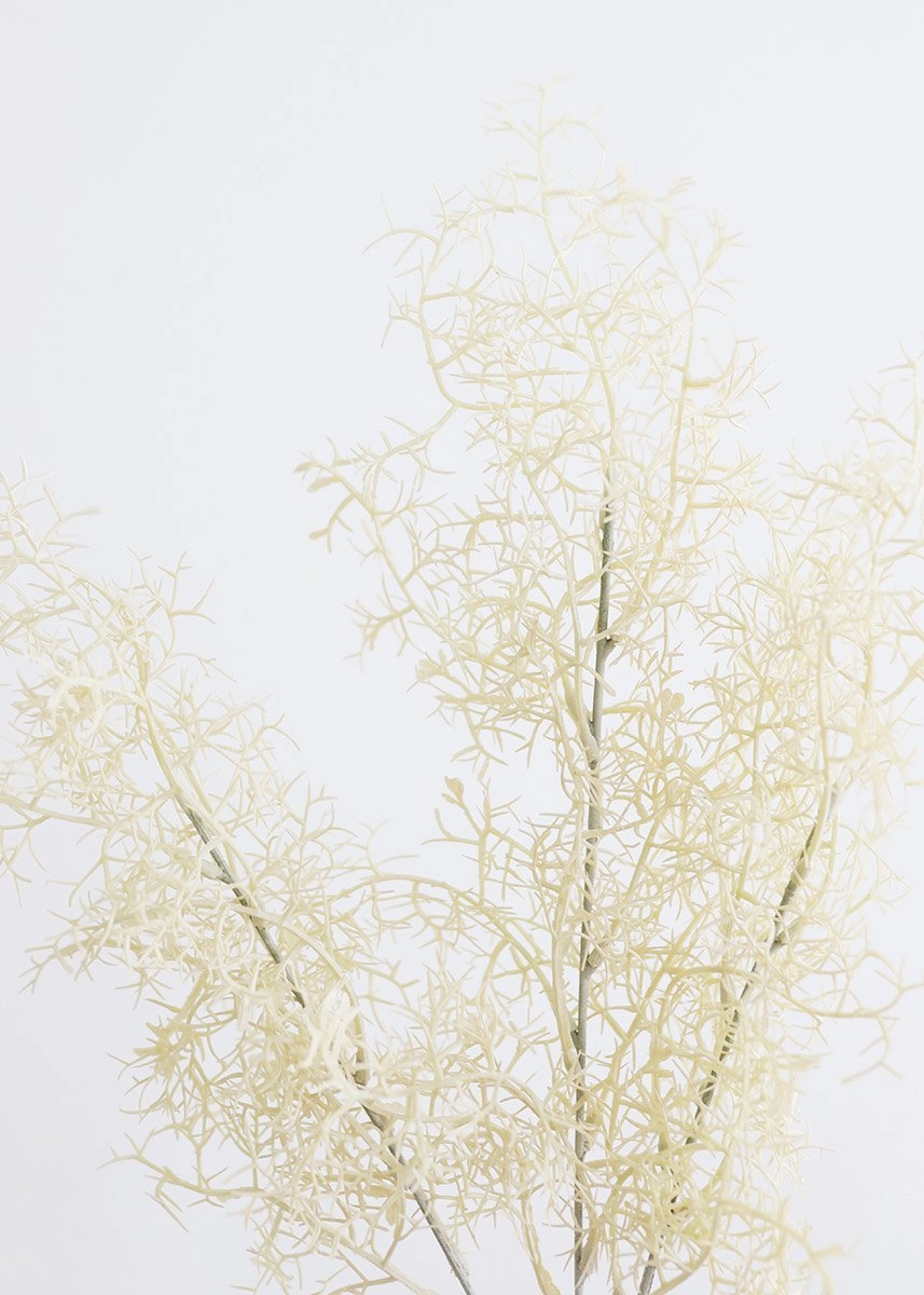 Coral Fern Spray in Cream White 29"
