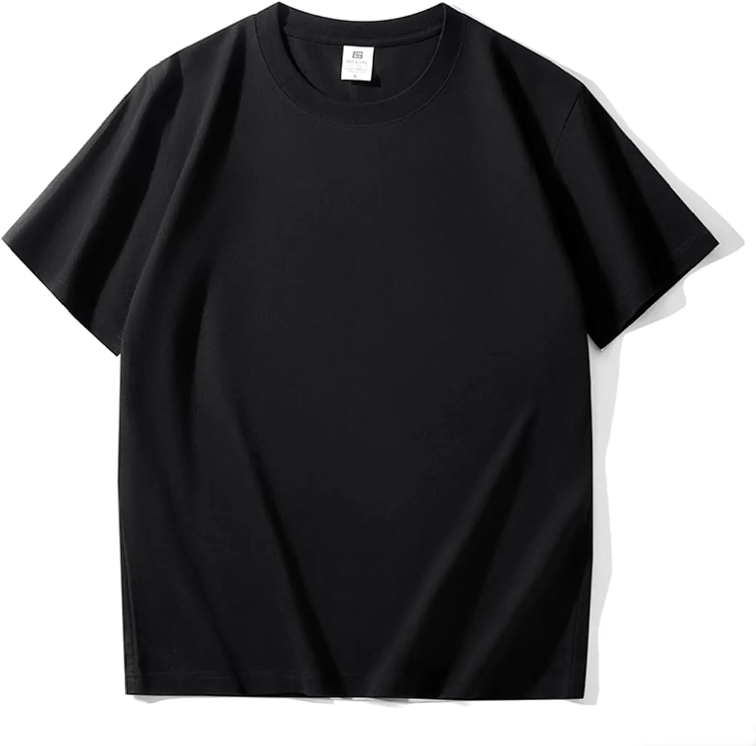 Cotton T-Shirts Womens T Shirts Plain Tops T Shirt for Men Crew Neck Tshirts Lay-Flat Collar Tshirts Classic S - 4XL