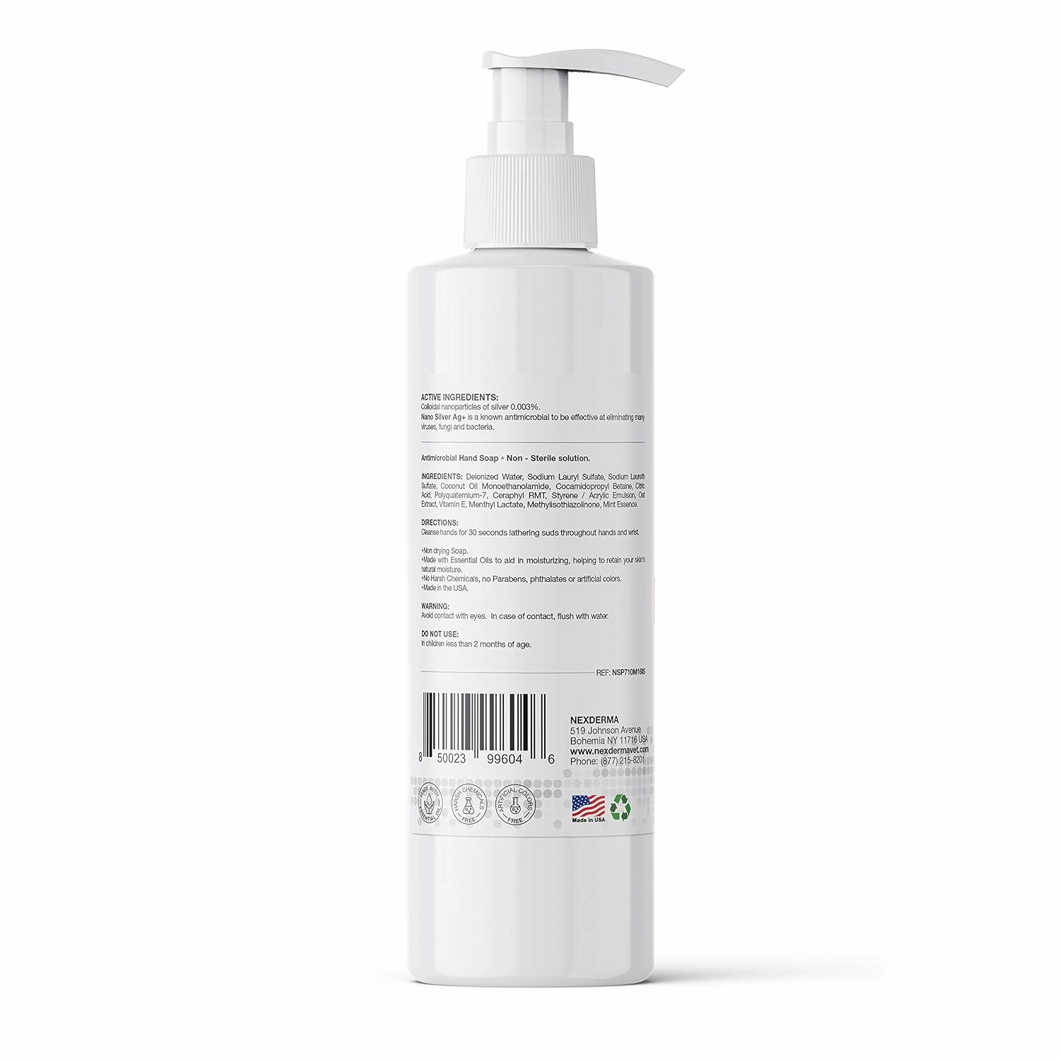 Defense Ag Hand Soap with Coconut oil, Oat extract, Vitamin E and MINT Essential Oil | Paraben free, Moisturizing and Effective Daily Hand Wash, Cleanser Combo - 16oz (473ml Each) - Pack of 3