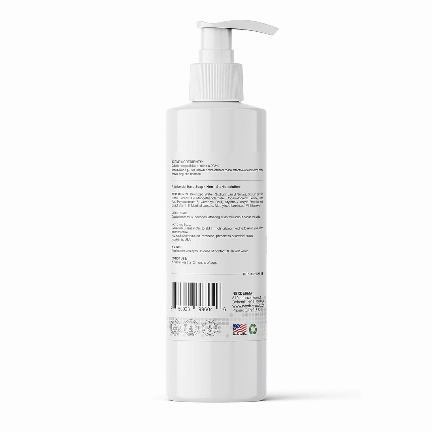 Defense Ag Hand Soap with Coconut oil, Oat extract, Vitamin E and MINT Essential Oil | Paraben free, Moisturizing and Effective Daily Hand Wash, Cleanser Combo - 16oz (473ml Each) - Pack of 6