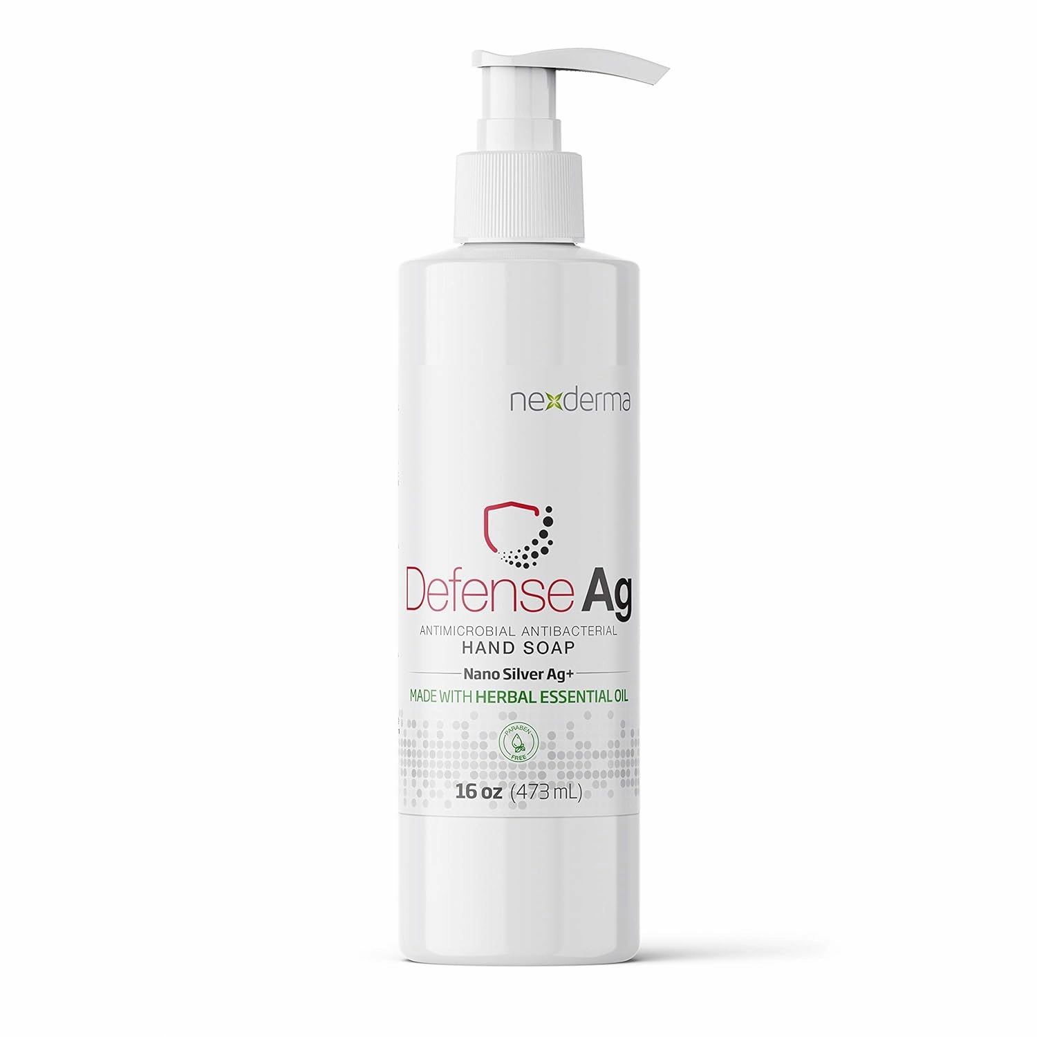 Defense Ag Hand Soap with Oat Extracts, Vitamin E, Coconut Oil & Herbal Essential Oil | Paraben free Moisturizing Everyday Hand Soap - 16oz (473mL)