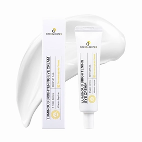 Differ & Deeper Luminous Brightening Eye Cream – Eye Moisturizer for Dullness, Dark Circles & Radiant-Looking Skin | K-Beauty Skincare (30ml)