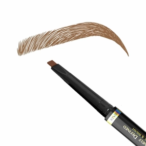 Divinely Defined Precision Eyebrow Pencil & Brush | THICK Blonde | Precision Tip & Spoolie for Shaping Perfect Brows