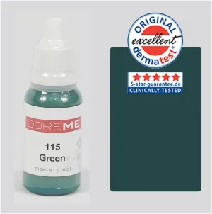 Doreme Green Professional Permanent Makeup Pigment Tattoo Ink Set Microblading Micropigmentation Eyeliners