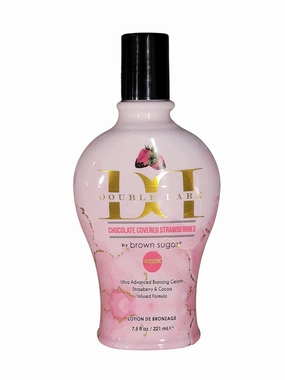 Double Dark Chocolate Covered Strawberries 400X Bronzing Lotion – Ultra-Rich Dark Tanning Formula with Skin Hydration & Firming, 7.5 oz Indoor Tan Lotion