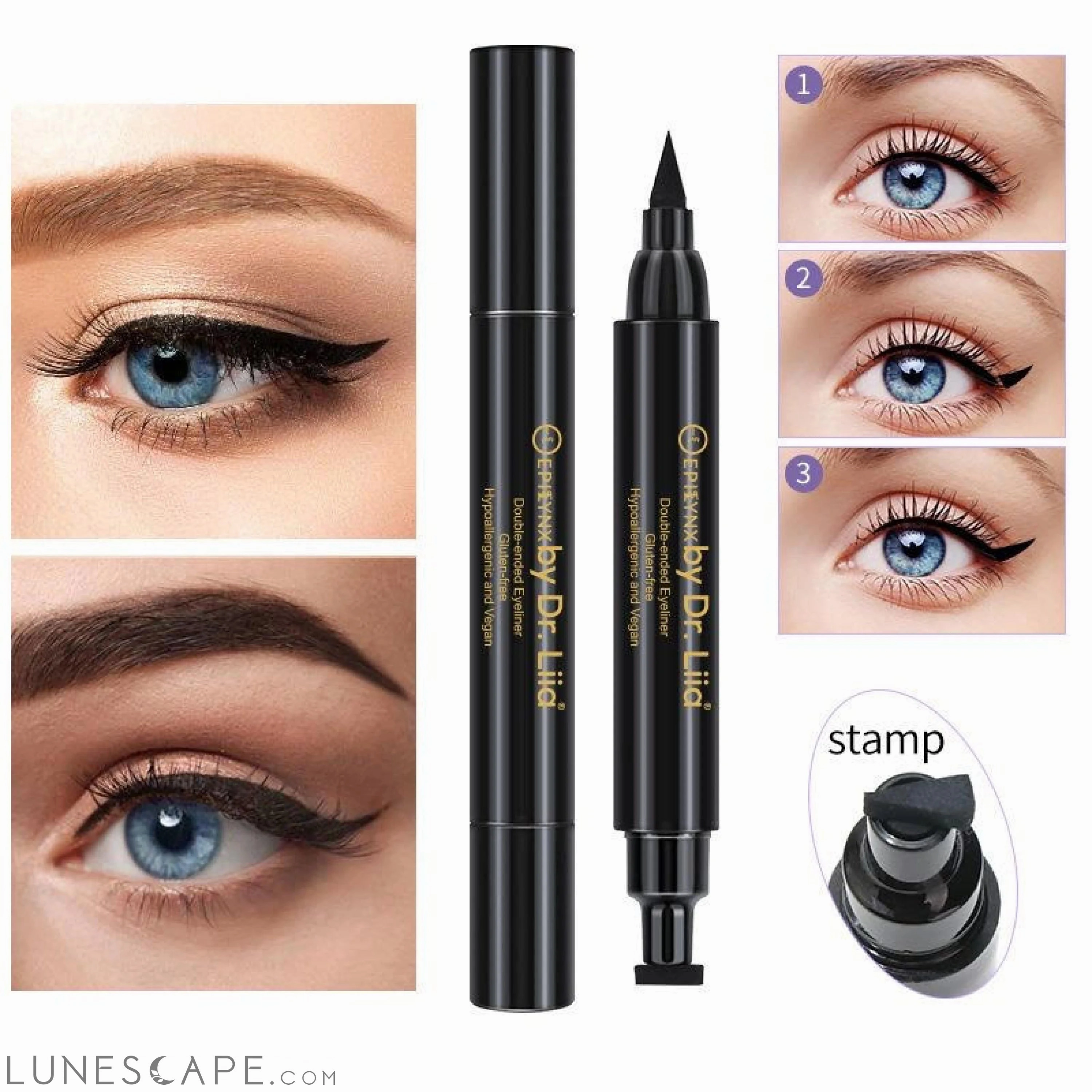Double Ended Liquid Eyeliner for Winged Look