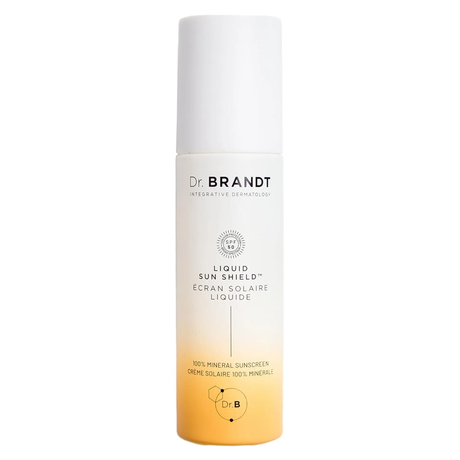 Dr. Brandt Bright This Way Liquid Sun Shield - 100% Mineral SPF 50 Sunscreen - Lightweight Lotion with Invisible Finish - 1.7 fl oz