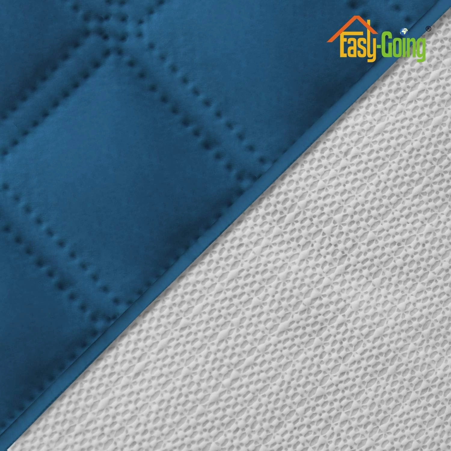 Easy-Going Sofa Slipcover Loveseat Cover Waterproof Couch Cover Washable Sofa Cover for 2 Cushion Couch Non-Slip Fabric Furniture Protector with Pocket for Pets Kids Dog Cat (Loveseat, Peacock Blue)