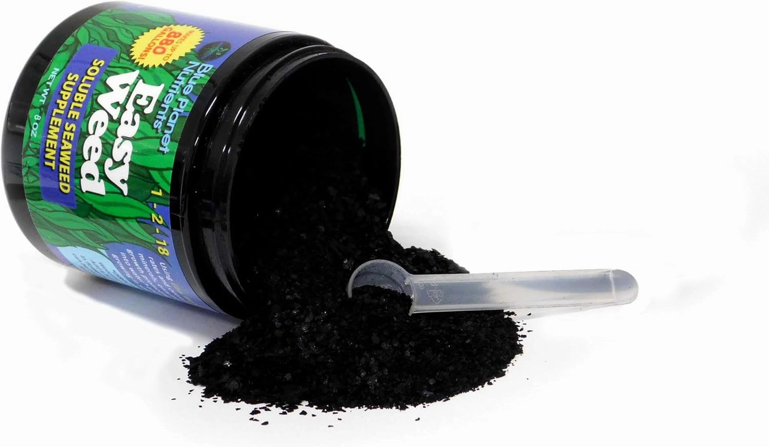 Easy Weed Soluble Seaweed (8 oz) Soluble Kelp Supplement | for All Plants & Gardens | Makes UP to 880 GALLONS | Blue Planet Nutrients