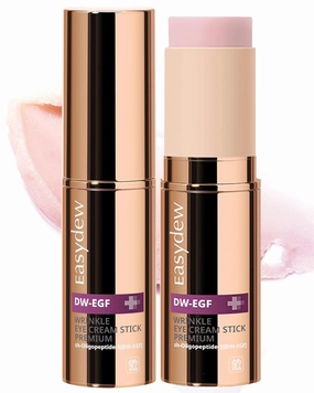 EASYDEW EGF Plumping Peptides Eye Stick Balm for Fine Lines, Wrinkles & Sagging Skin, On-the-go Dark Circle Under Eye Treatment I Not Tested on Animals, Clean K-Beauty, 8g