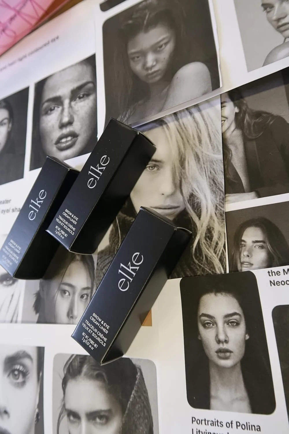 elke ULTIMATE BROW CREME LINER (Dark Brown) 24 hour pomade brow color, eyeliner