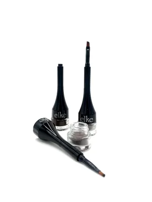 elke ULTIMATE BROW CREME LINER (Dark Brown) 24 hour pomade brow color, eyeliner