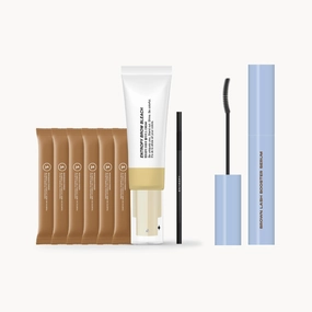 Entropy Makeup Brow Bleack Kit & Eyelash Serum with Mascara #Brown