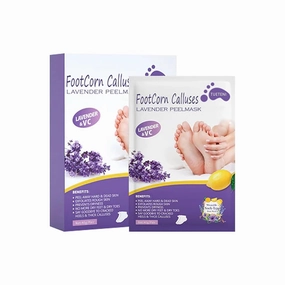 Exfoliating Foot Mask - Removes Odor, Relaxes And Moisturizes With Lavender Extract, Non-Irritating, Removes Dead Skin, Dry, Cracked Feet And Calluses.
