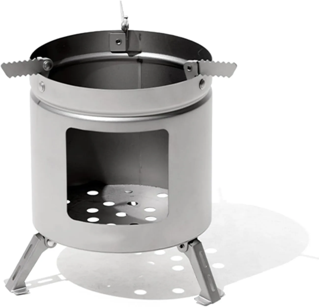 Exquisite camping woodstove, outdoor camping stove, portable woodstove, mini lightweight pure titanium burner.
