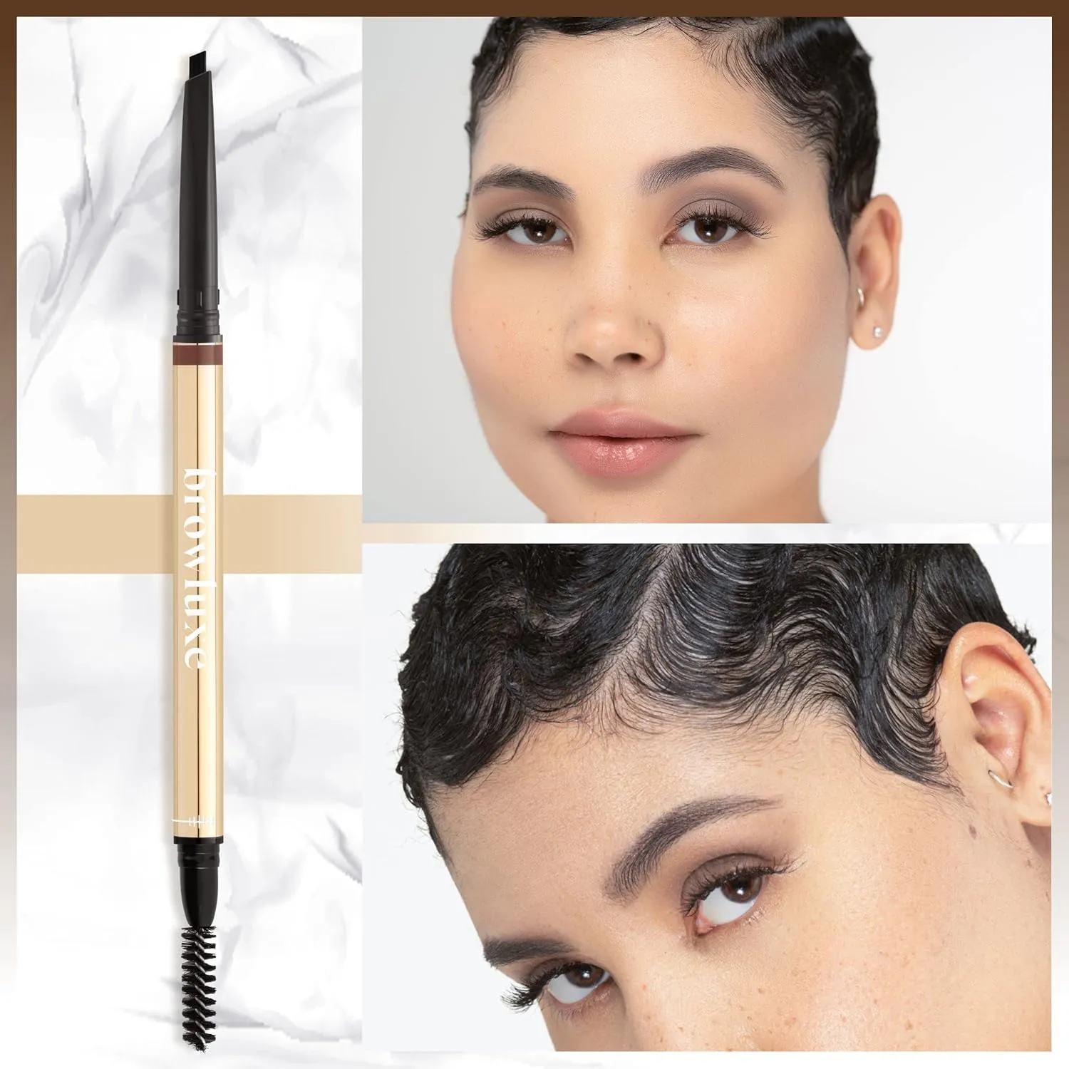 Eye Brow Pencil | Ultra Thin Precision Eyebrow Pencil | Long Lasting, Waterproof Eyebrow Makeup | Nourishing Brow Definer Pencil | Ash