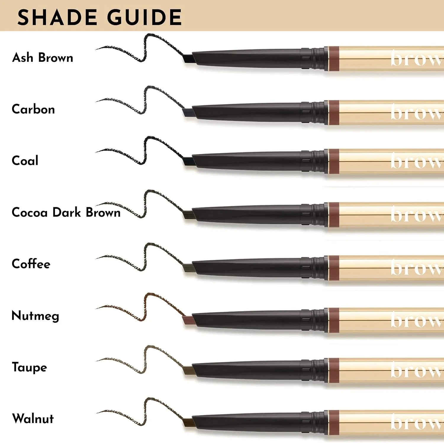 Eye Brow Pencil | Ultra Thin Precision Eyebrow Pencil | Long Lasting, Waterproof Eyebrow Makeup | Nourishing Brow Definer Pencil | Ash