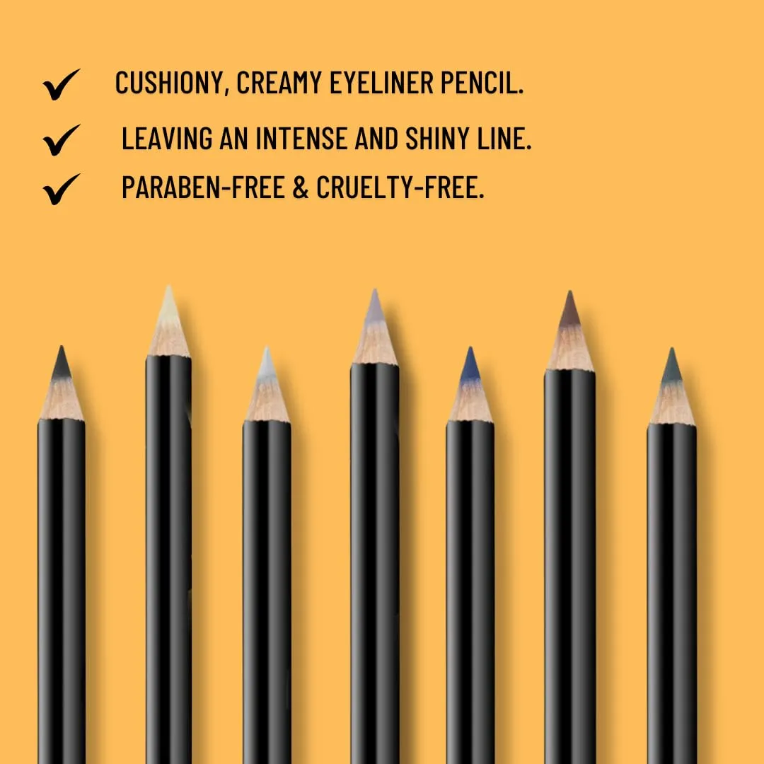 Eye Pencil, Creamy, Vibrant Color, Paraben-Free, Cruelty-Free, 1.1g (Blue, 1.1g)