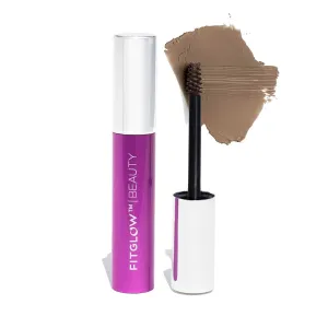 Fitglow Beauty Plant Protein Brow Gel | Natural Vegan Eyebrow Enhancer Serum | Thickening Volumizing Brow Filler | Nutrient-Rich Hair Conditioning | Strengthens, Lift, Shape & Fill | 4g - Taupe Blonde