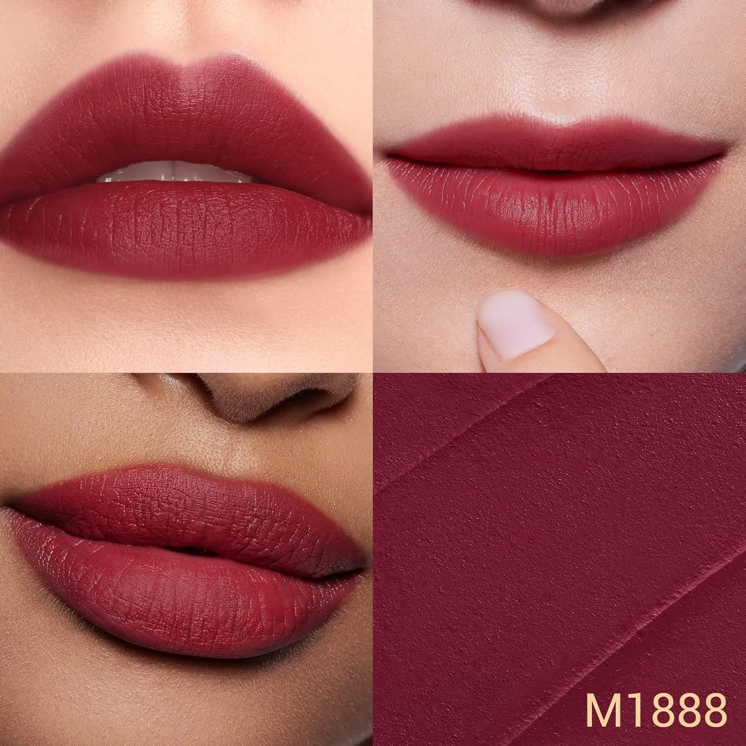 FLORASIS Blooming Rouge Love Lock Lipstick Long-Lasting Sculpting Lipstick Misty Matte Finish Lightweight Nourishing for Everyday Use (M1888 Fuchsia Fame)