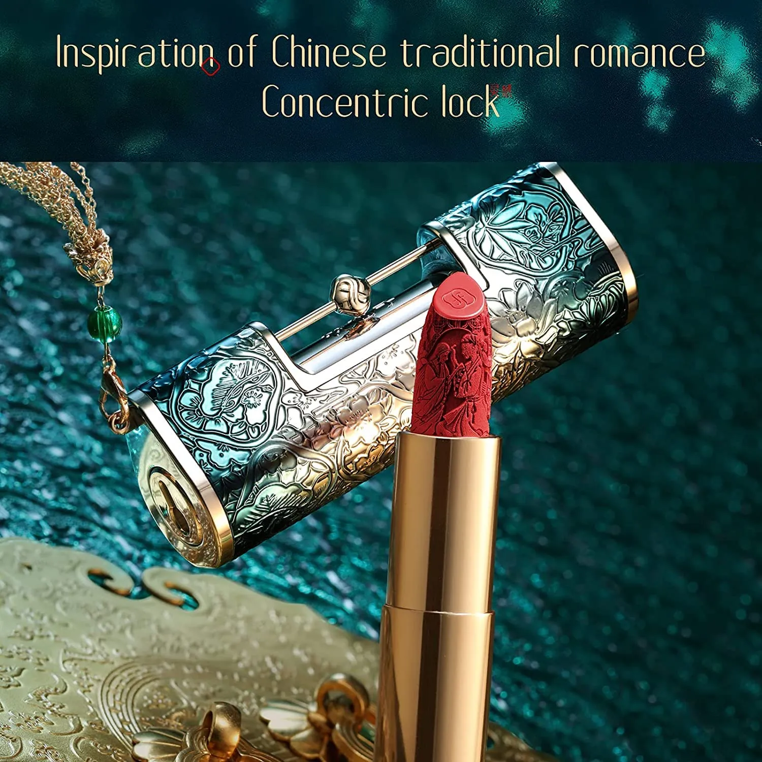 FLORASIS Blooming Rouge Love Lock Lipstick Long-Lasting Sculpting Lipstick Misty Matte Finish Lightweight Nourishing for Everyday Use (M1888 Fuchsia Fame)