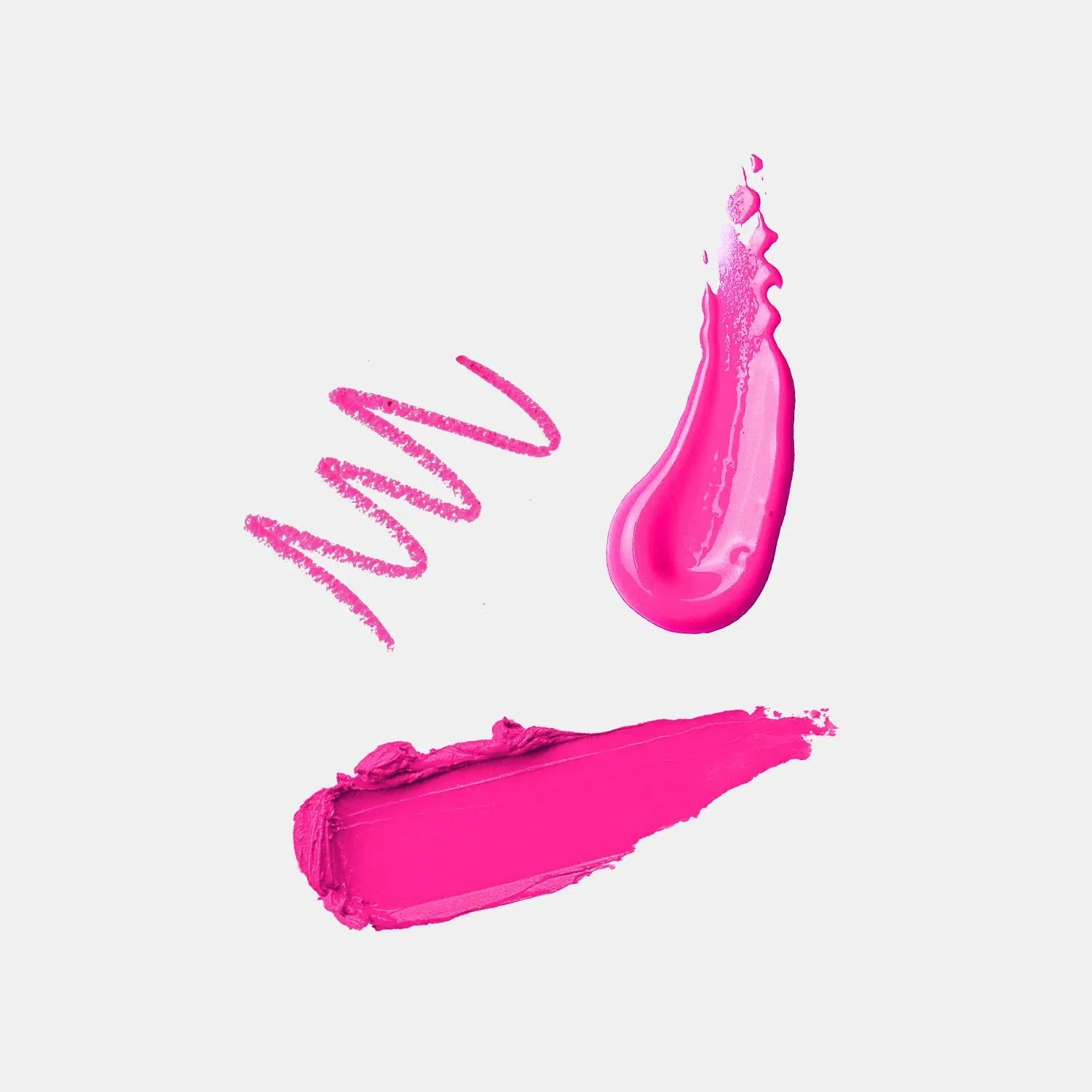 Foxy Fuchsia - 3Pcs Lip Kit, Lip Gloss, Lipstick & Lipliner Kit - Bright Pink