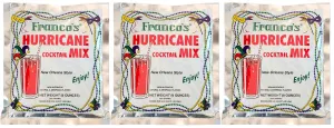 Franco's World Famous Hurricane Cocktail Mix 9 Ounce - Pack of 3