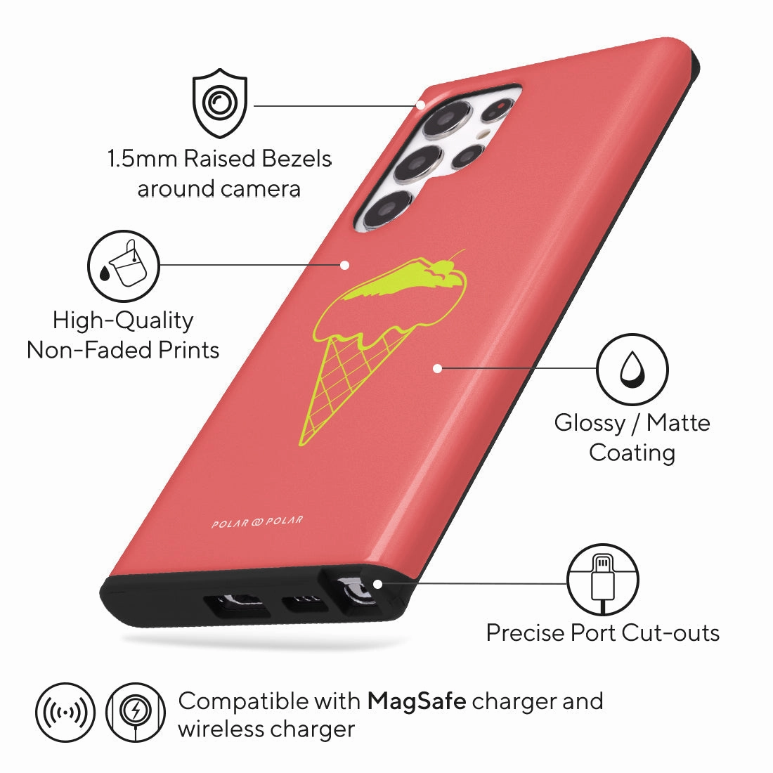 Fujisan Coral Ice Cream - Samsung Galaxy S22 Ultra 5G Case