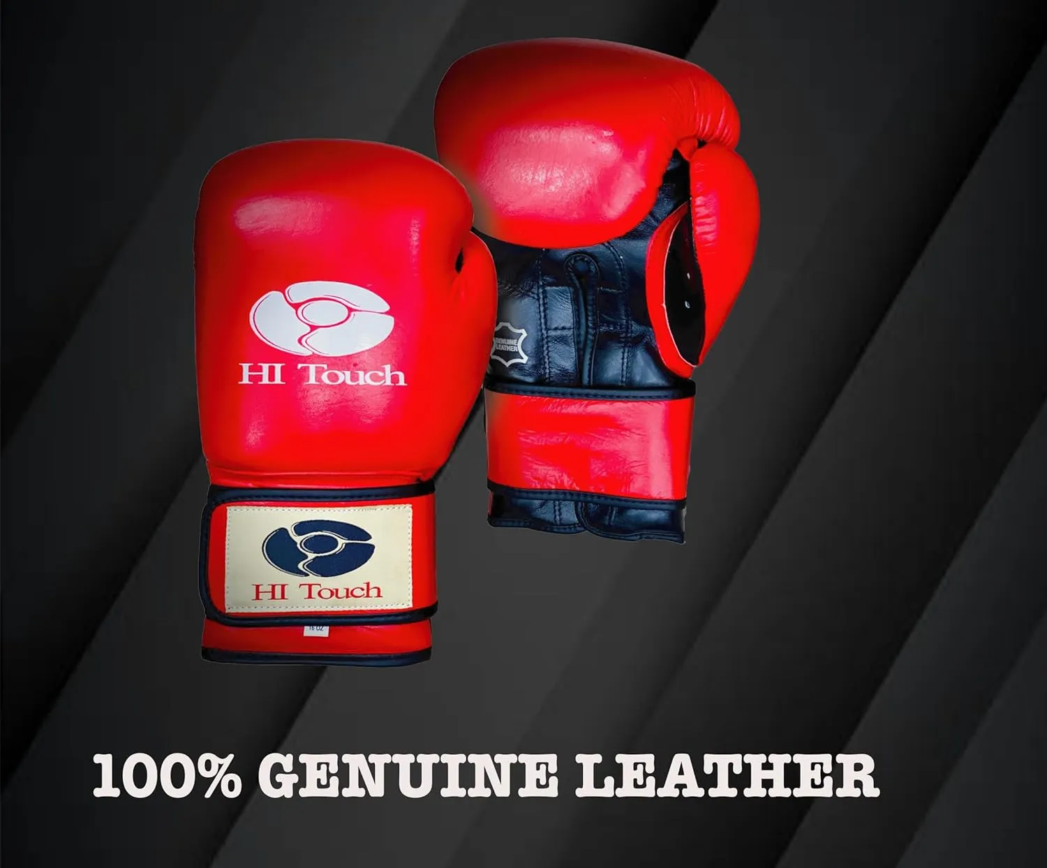 Genuine Leather Boxing Gloves, Training Gloves for Men & Women, Kickboxing, MMA, Muay Thai, Sparring Gloves, Brown, 4.5 x 7 Inches