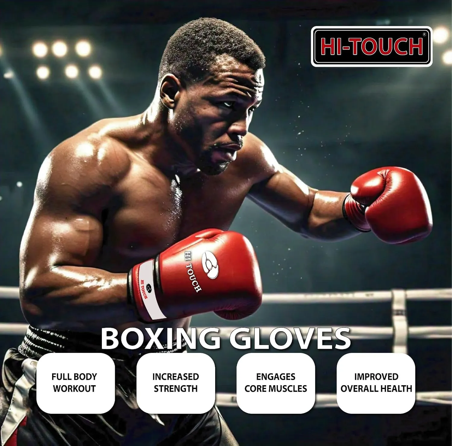 Genuine Leather Boxing Gloves, Training Gloves for Men & Women, Kickboxing, MMA, Muay Thai, Sparring Gloves, Brown, 4.5 x 7 Inches