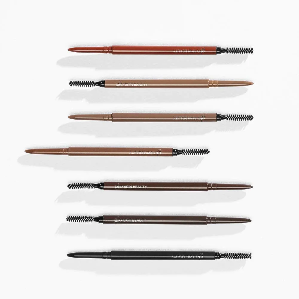 Glo Skin Beauty Precise Micro Browliner | Long-Lasting, Wax-Based Formula Glides On Skin and Shapes Your Brows, (Ash)