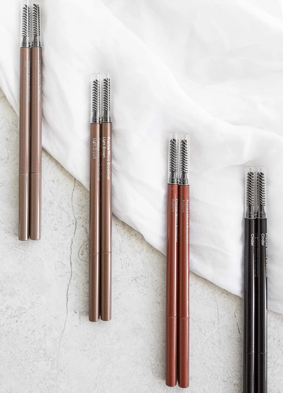 Glo Skin Beauty Precise Micro Browliner | Long-Lasting, Wax-Based Formula Glides On Skin and Shapes Your Brows, (Ash)