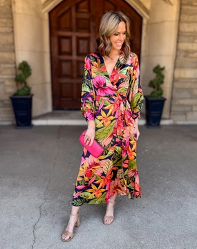 Gracelyn Floral Maxi Wrap Dress