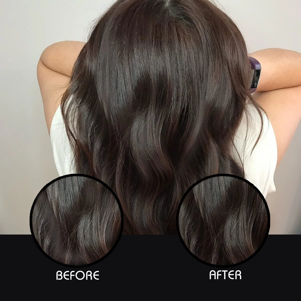 Gray Disappear | Hair Mascara | Instantly Cover Gray Hair, Root Touch-Up, Paraben, Sulfate and Glycol Free, Extra Thick Brush for Maximum Coverage (Dark Brown/Fudge)