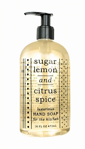 Greenwich Bay Kitchen Collection SUGAR LEMON/CITRUS SPICE Scented Liquid Hand Soap & Lotion Combo with Shea Butter - 16 fl oz Pump Bottles