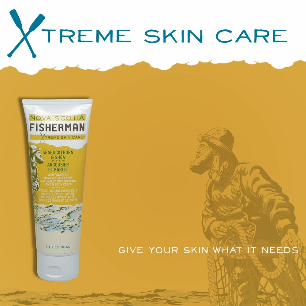 Hand and Body Cream, Naturally Moisturizing, Vegan Friendly, with Nova Scotia Sea Kelp, No Artificial Ingredients, Plant-Based Body Care (Seabuckthorn and Shea, 3.4 oz.)