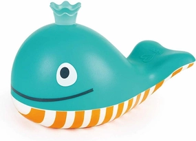 Hape Bubble Blowing Whale | Baby Squirt Toy for Bath Time Play, Blue